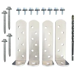 Engineered Condenser Tie-Down Clips, 6" Clips With Screws