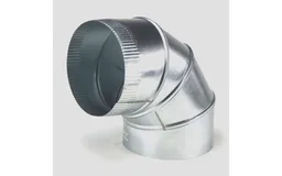 12 in. 28 Gauge Galvanized Steel Adjustable Elbow