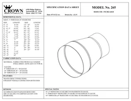 14 in. x 10 in. 26 Gauge Galvanized Steel Tapered Reducer