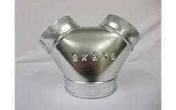 8 in. x 6 in. x 6 in. 30 Gauge Bull Nose Wye