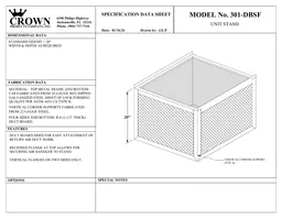 18 in. x 22 in. x 20 in. R6 Air Handler Stand with Side Flanges