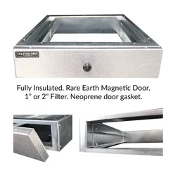Magnetic Door Filter Housing for 1 in. or 2 in. Filters, 18.0x22