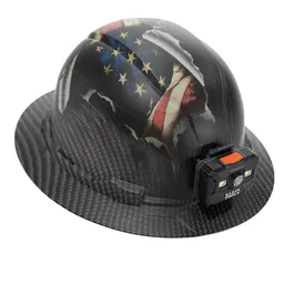 Hard Hat, Freedom Series KARBN Pattern, Non-Vented Full Brim, Class E