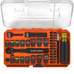 KNECT Pass-Through and Impact Socket Set, SAE and Metric, 33-Piece