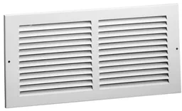 14 in. x 6 in. White Steel Return Air Grille