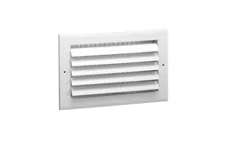 8 in. x 4 in. White Aluminum 1 Way Sidewall/Ceiling Register, 1 in. Blade Spacing