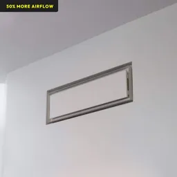 10 in. x 30-1/4 in. Satin White Powder Coated Steel Return Air Grille
