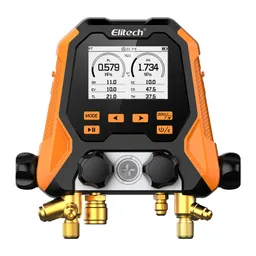 MS-870 HVAC Digital Manifold Gauge Set, 4-In-1 Refrigeration Tool With Vacuum, Pressure-Hold, Data Logging, Supports 18 Refrigerants, Bluetooth APP, For HVAC/R Systems