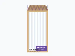 10x20x2 MERV 10 Pleated Air Filter