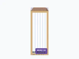 10x25x1 MERV 10 Pleated Air Filter