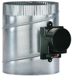 7 in. Round Zoning Damper, Power Open / Power Close
