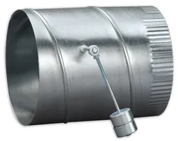 7 in. Round Zoning Damper, Static Bypass