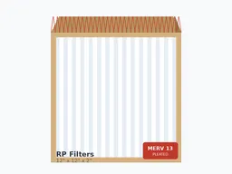 12x12x2 MERV 13 Pleated Air Filter
