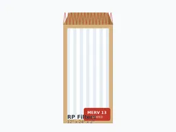 12x24x2 MERV 13 Pleated Air Filter