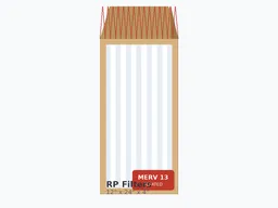 12x24x4 MERV 13 Pleated Air Filter