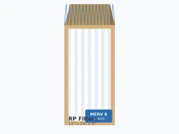 12x24x4 MERV 8 Pleated Air Filter
