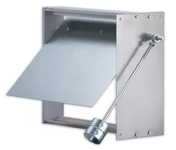 12x8 Rectangular Zoning Damper, Static Bypass