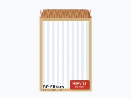 14x20x2 MERV 13 Pleated Air Filter