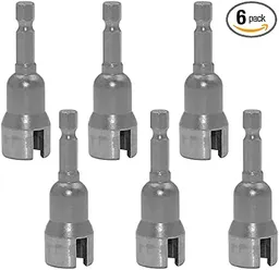 1/4 in. Slotted Nut Driver 6-Piece Set for Eye Bolts, Q Bolts and Wing Nuts