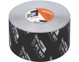 PC 857 Cloth Duct Tape, 2 in. x 60.1 yd 55 m, 24 Rolls/Case, Black Printed