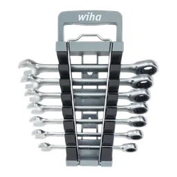 7-Piece 9-15 mm Ratcheting Combination Wrench Set