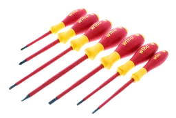 7-Piece Insulated Slotted, Phillips and Square Screwdriver Set