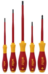 5-Piece Slimline Insulated Slotted and Phillips Screwdriver Set