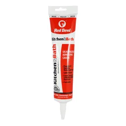 Kitchen & Bath Siliconized Adhesive Caulk, Almond, 5.5 FL. OZ. Squeeze Tube