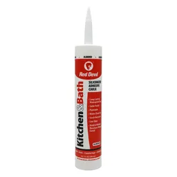 Kitchen & Bath Siliconized Adhesive Caulk, Almond, 10.1 FL. OZ. Cartridge