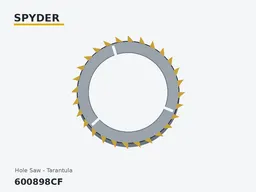 1-1/8 in. Tarantula Tungsten Carbide Hole Saw
