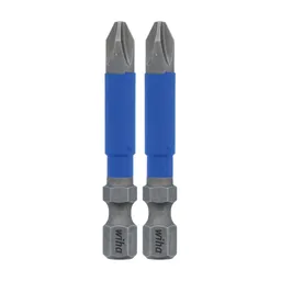 #2 x 2 in. Terminator Blue Phillips Bit, Pieces in set 2