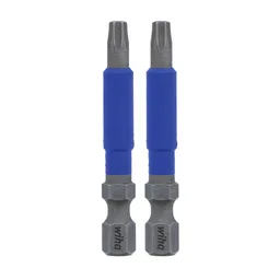 T15 x 2 in. Terminator Blue Torx Bit, Pieces in set 2
