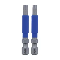T25 x 2 in. Terminator Blue Torx Bit, Pieces in set 2