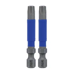 T30 x 2 in. Terminator Blue Torx Bit, Pieces in set 2