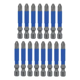 #2 x 2 in. Terminator Blue Phillips Bit, Pieces in set 15