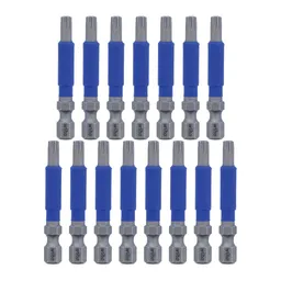 T25 x 2 in. Terminator Blue Torx Bit, Pieces in set 15