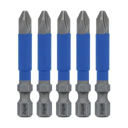 #2 x 2 in. Terminator Blue Phillips Bit, Pieces in set 5