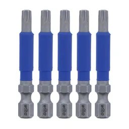 T25 x 2 in. Terminator Blue Torx Bit, Pieces in set 5