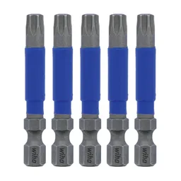 T30 x 2 in. Terminator Blue Torx Bit, Pieces in set 5