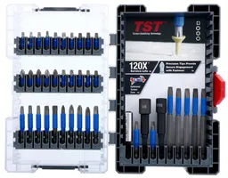 40-Piece Terminator Blue Impact Bit Set