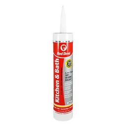 Kitchen & Bath Low-Odor Silicone Sealant, White