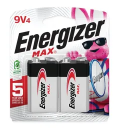 MAX 9 V Batteries (4 Pack), 9 Volt Alkaline Batteries