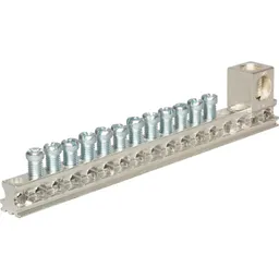 Ground Bar Kit, Use with ES, PL, SN, and PN Series, 12-Terminal, 14-4 AWG, Aluminum