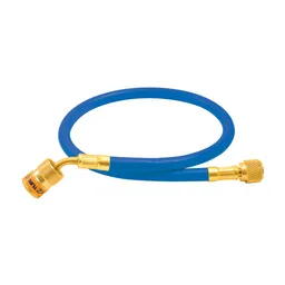 5 ft. Blue Refrigerant Hose, 1/4in EZ Turn Anti-Blowback