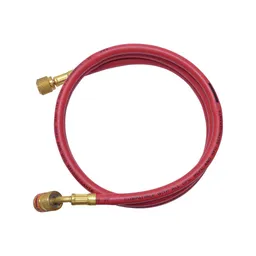 5 ft. Red Refrigerant Hose, 1/4in EZ Turn Anti-Blowback