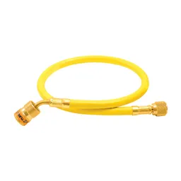 5 ft. Yellow Refrigerant Hose, 1/4in EZ Turn Anti-Blowback