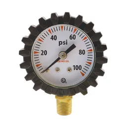 100 PSI 1-1/2 in. 1/8 in. NPT Oxygen Delivery Gauge