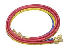 5 ft. Refrigerant Hose, 1/4" SAE Fittings With 45° Bend On End