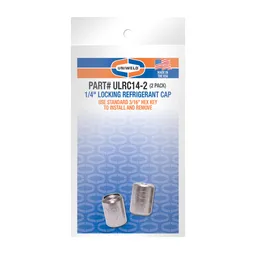 1/4 in. Silver Locking Cap, Pack of 2