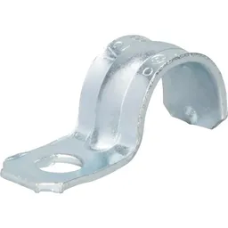 Conduit Strap, 1/2 in., EMT, Steel, Gray, 1-Hole